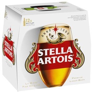 Stella Artois 12-Pack Bottles, 5% ABV