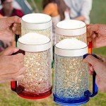 Fasmov 4-Pack Freezer Beer Mugs - 16oz