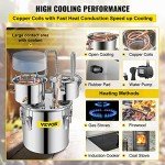 VEVOR 3GAL Alcohol Still Distillery Kit with Thermometer