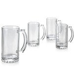 Classic Beer Mug Set - 4 Piece Glassware