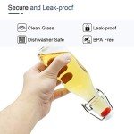 ZEBEIYU 8 oz Swing Top Glass Bottles - Set of 9