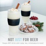 Freezable Pint Mugs Set for Cold Drinks