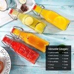 ZEBEIYU 8 oz Swing Top Glass Bottles - Set of 9