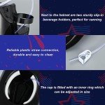 Jenaai Black Juice Helmet Party Hat with Straws