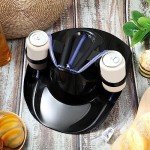 Jenaai Black Juice Helmet Party Hat with Straws