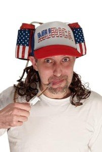 USA 4th of July Drink Holder with Straw