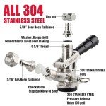 MRbrew 304 Stainless Steel Keg Coupler for Draft Beer