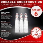 AYL Flip Top Glass Bottles – 6 Pack