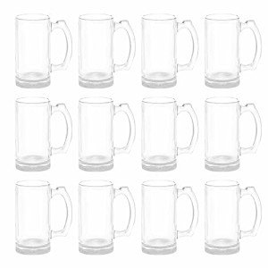 12 Libbey Beer Mugs Set - 12 oz