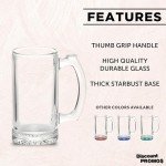 12 Libbey Beer Mugs Set - 12 oz