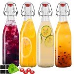 32oz Swing Top Glass Bottles - 4 Pack