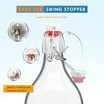 YEBODA 32oz Swing Top Glass Bottles (4 Pack)