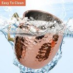 Set of 4 Hammered Copper Moscow Mule Mugs