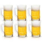 COKTIK 6 Pack 14 Oz Beer Glass Mugs