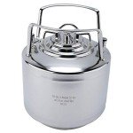 LuckyHigh 1.6 Gallon Mini Stainless Steel Beer Keg