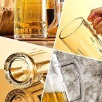 COKTIK 6 Pack 14 Oz Beer Glass Mugs