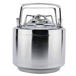 LuckyHigh 1.6 Gallon Mini Stainless Steel Beer Keg