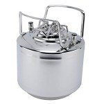 LuckyHigh 1.6 Gallon Mini Stainless Steel Beer Keg