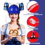 Funny Beer Helmet with Straw - 6 Pieces Set