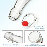 YEBODA 6-Pack 12oz Glass Swing Top Bottles