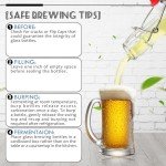 YEBODA 6-Pack 12oz Glass Swing Top Bottles