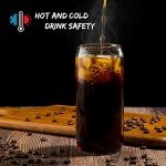 Set of 6 Beer Can Shaped Glass Tumblers