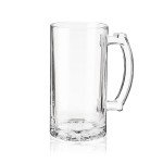 Extra Large Glass Beer Mugs with Handles - Set of 2
