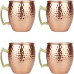 Set of 4 Copper Moscow Mule Mugs 19oz
