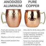 Set of 4 Copper Moscow Mule Mugs 19oz