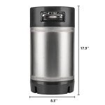 3 Gallon Stainless Steel Ball Lock Keg - 2 Pack