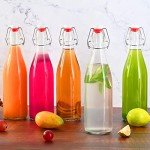 10-Pack 16oz Glass Bottles with Swing Tops