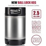 2.5 Gallon Stainless Steel Ball Lock Keg