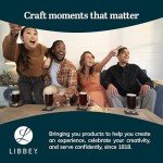 Libbey Large Glass Beer Mug Set of 4