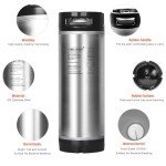 TWELVETAP 5 Gal Ball Lock Stainless Steel Keg