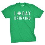 Men’s Funny St Patricks Day Shirt – I Clover Day Drinking Shamrock Tee, Irish Party Beer Drinking Outfit - Green - XXL