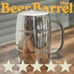 Beer Mugs - Viking Cup for Beer Enthusiasts - Beer Stein Mug for Men - Unique Barrel Design - Versatile Beer Accessories - Ideal Coffee Tumbler - 34 oz Barrel Beer Mug by Quickshot