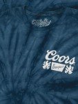 Tee Luv Men's Coors Banquet Shirt - Navy Tie Dye Coors Beer Logo T-Shirt, L