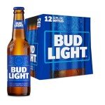 Bud Light Beer, 12 Pack Beer - 12 FL OZ Bottles
