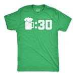 Mens Beer Thirty T Shirt Funny Drinking Saint Patricks Day Sarcastic Irish Tee Funny T Shirts Saint Patrick's Day Apparel for Men Cool Drinking T Shirt Green XL