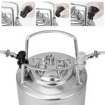 TMCRAFT 2.6 Gallon Mini Ball Lock Keg, Stainless Steel Double Ball Lock Post Corny Keg with Quick Disconnect Set for Home-brewing(10L)