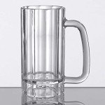 G.E.T. 00086-1-SAN-CL Shatter-Resistant Plastic Beer Mug / Stein, 16 Ounce, BPA Free (Set of 4)
