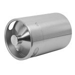 LuckyHigh 5L 170 Oz Beer Keg 304 Stainless Steel Draft Beer Bottle Portable Homebrewing Beer Barrel