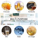 ZEBEIYU 10 Pack Swing Top Glass Bottles 8.5 oz,Flip Top Beer Brewing Bottles for Kombucha, Homemade, Kefir, Water, Beverages, Soda, Oil, Vinegar, Fermentation,Limoncello