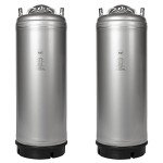Two Pack of New AMCYL 5 Gallon Ball Lock Kegs with Single Handle