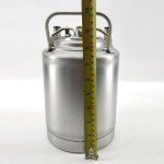 Semfeil Brew 64 oz Ball Lock Mini Keg Growler 1/2 Gallon Keg Corny Keg Ball Lock Keg Soda keg 2L Small Keg Single Metal Handle 304 Stainless Steel Beer Mini Keg for Home Brew