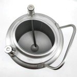 Semfeil Brew 64 oz Ball Lock Mini Keg Growler 1/2 Gallon Keg Corny Keg Ball Lock Keg Soda keg 2L Small Keg Single Metal Handle 304 Stainless Steel Beer Mini Keg for Home Brew