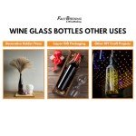 FastRack - W5 Wine Bottles, Bordeaux Liquor Bottles, Green Wine Bottles, 750 ml Empty Bottles, Empty Bottles for Drinks, 12 per Case
