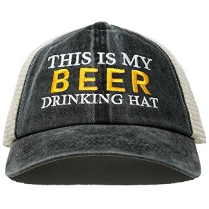 Funky Junque Cotton Mesh Hat - This is My Drinking Hat - Beer