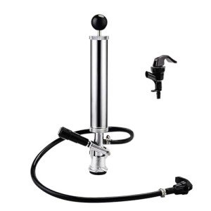 FERRODAY 8" Keg Tap Keg Pump D-System Beer Taps for Kegs US Keg Pump for Beer Keg Tap Kit Beer Keg Tap Beer Tap Keg Pump Tap Keg Taps for Beer Pump Keg Hand Pump Keg Tap for Beer Keg Tapper Party Tap