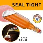 eispap Clear Beer Bottles with Flip Caps, 16oz Glass Bottle with Swinging Top for Airtight Lids, Home Brewing and Fermentation Kombucha, Vanilla Extract, Beverage, Water (Clear 8 pcs)